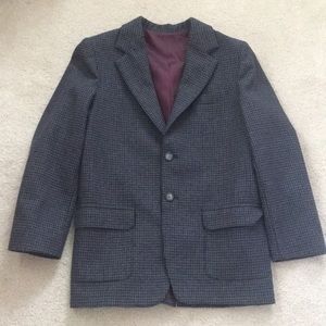 Talbots Kids houndstooth patterned blazer